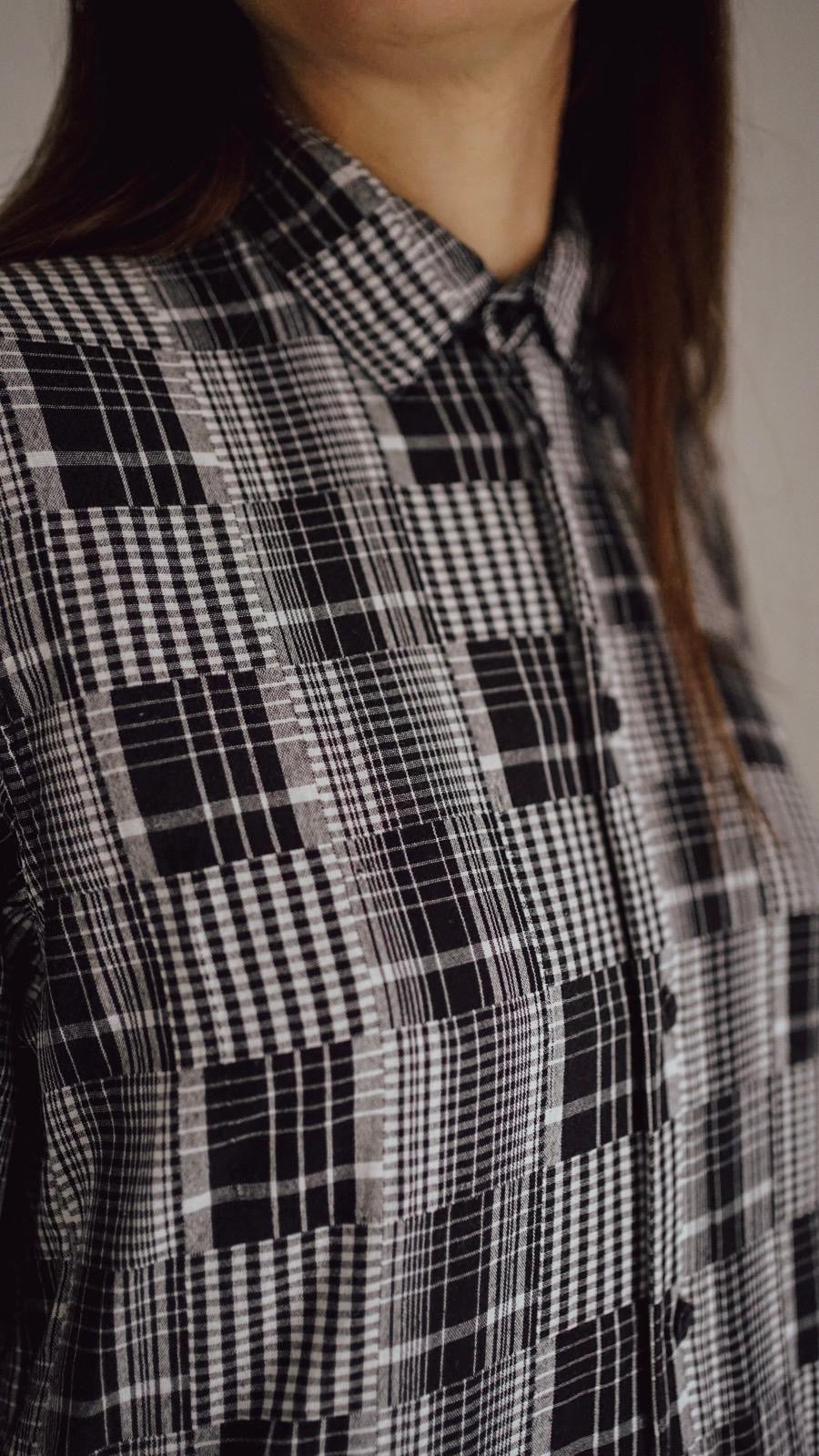 Robe carreaux patchwork
