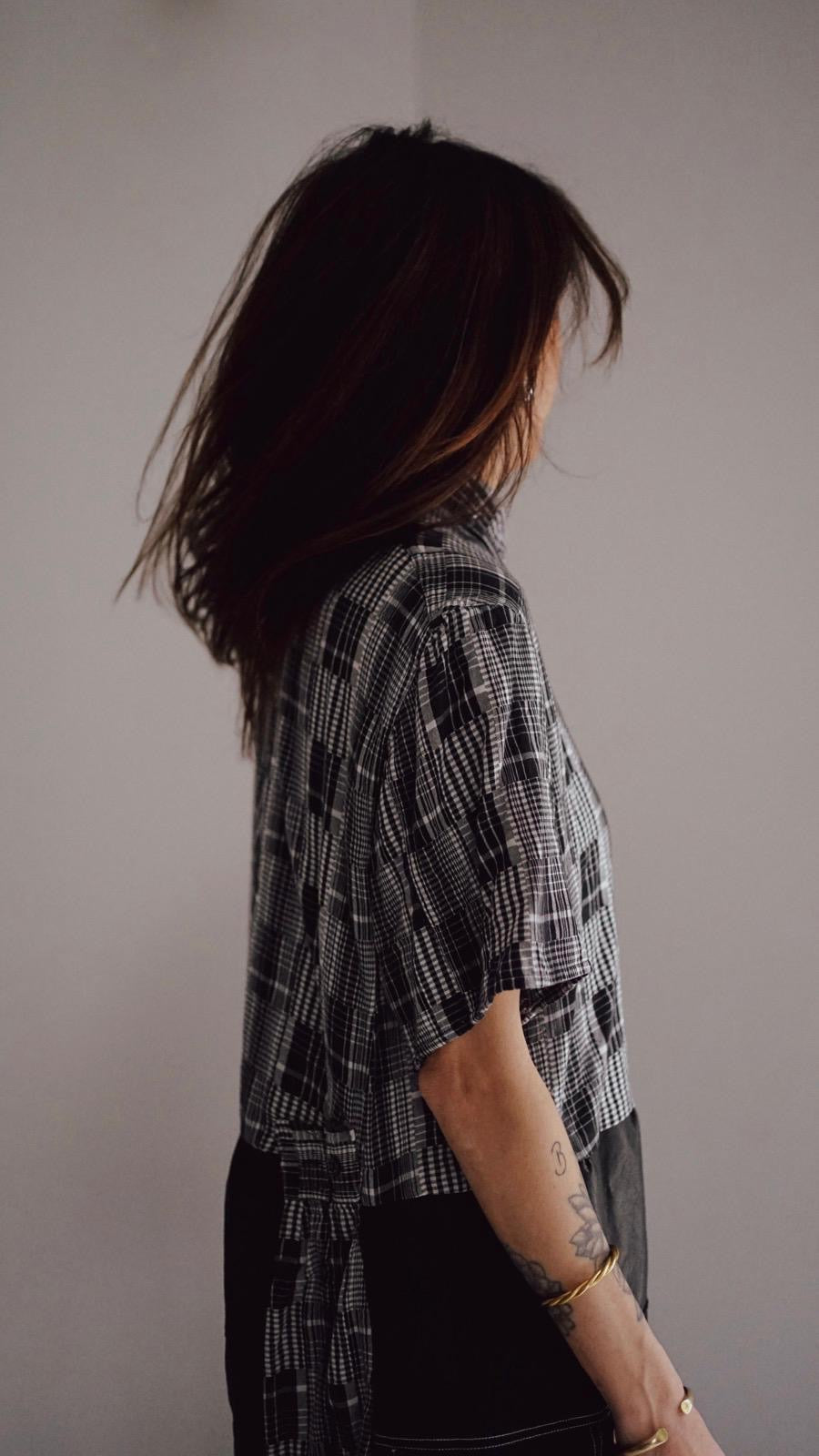 Robe carreaux patchwork