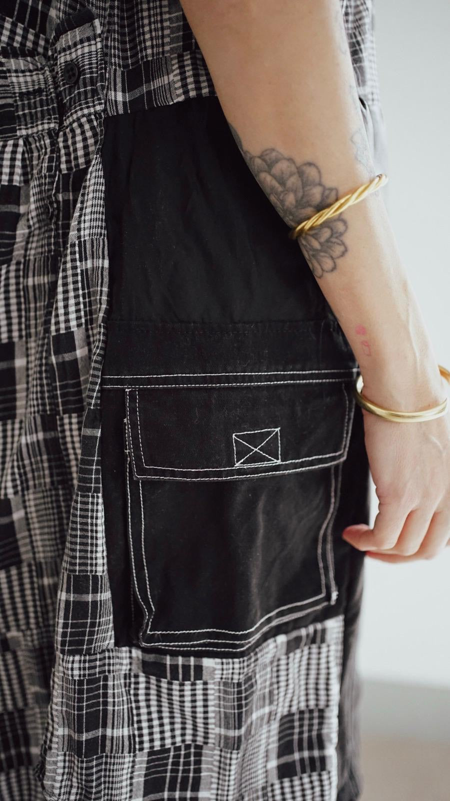 Robe carreaux patchwork