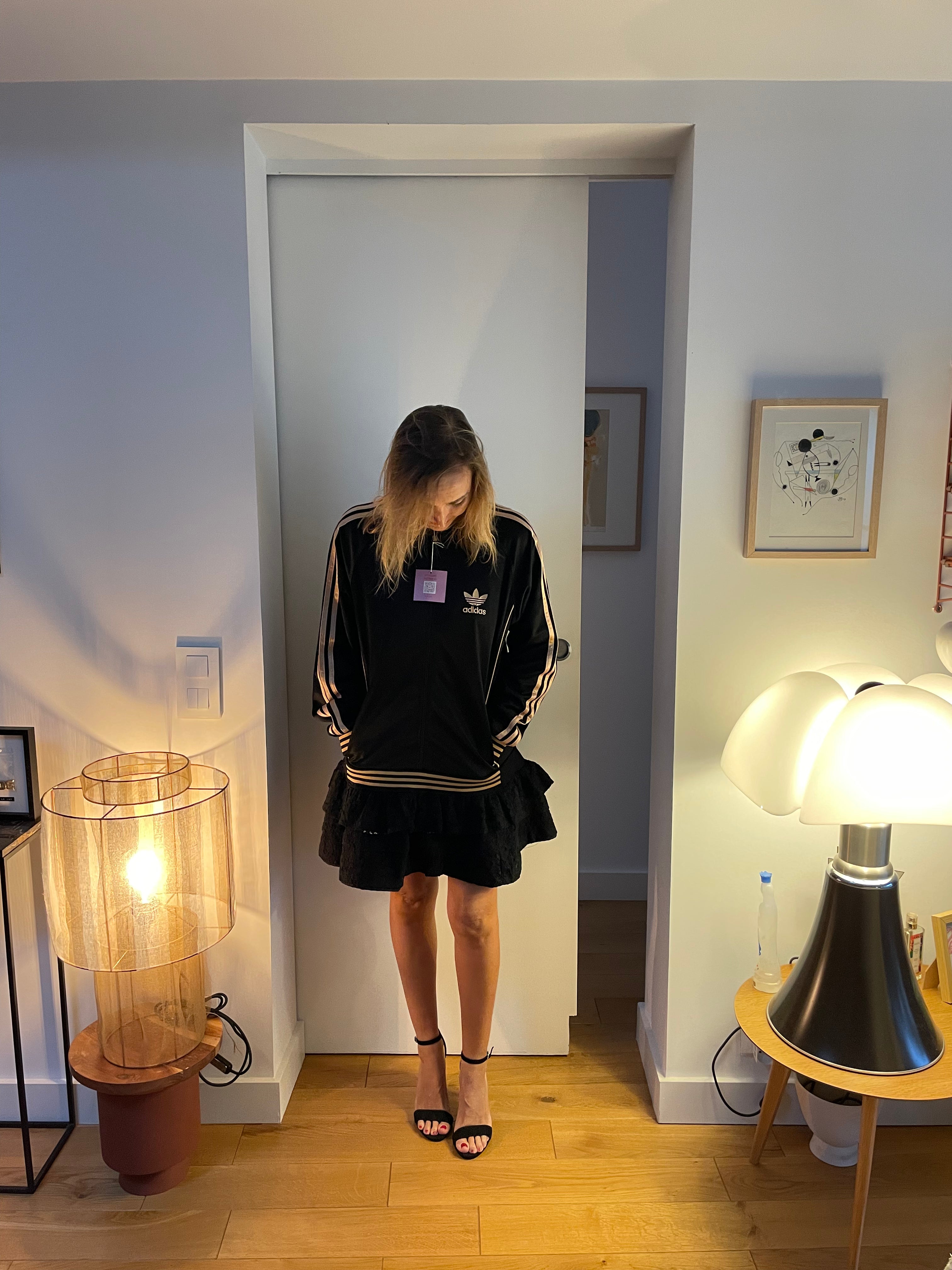 Sweat robe froufrou